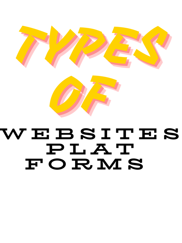 types of websites platforms