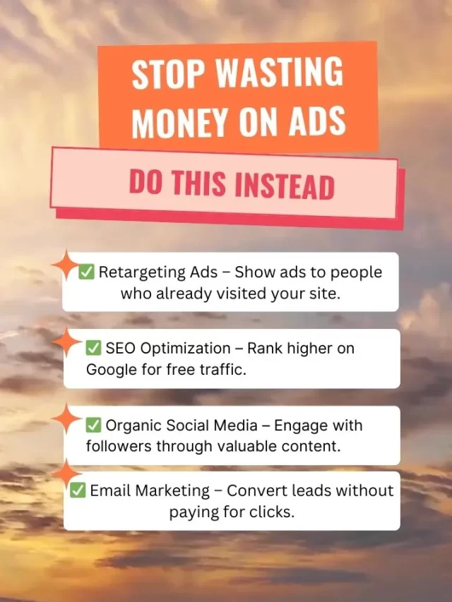 Stop wasting money on ads